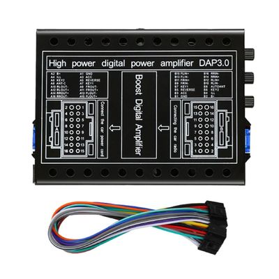 Wuden Car Amplifier DC 12V Hi-Fi Booster Audio Stereo Digital Sound Processors 4x60W for Android Lossless Upgrade