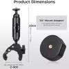 Aluminum for Starlink Mini Pole Mount Base Adjustable Clamp Mount for RV Ladder Yacht Guardrails view 2