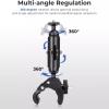 Aluminum for Starlink Mini Pole Mount Base Adjustable Clamp Mount for RV Ladder Yacht Guardrails view 4