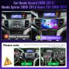 Qualcomm 8-core 4G+64G Car Stereo for Honda Accord 2008-2012/Spirior 2009-2013/Acura TSX 2008-2012 9 1280P QLED Touchscreen, Android Car Radio Carplay Android Auto BT5.1/DSP/Hi-Res/WiFi/SWC/OTA view 2