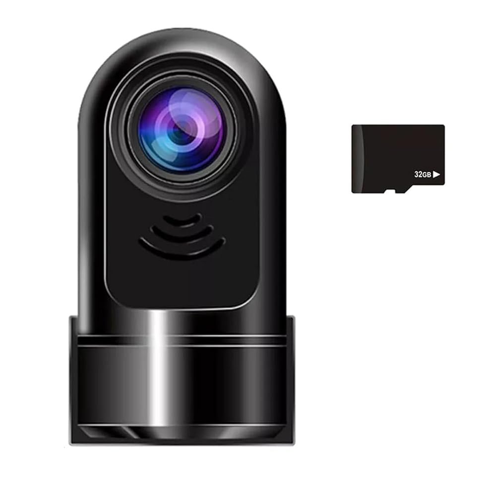Wuden 1080P HD 360 Rotating Mini ADAS Dashcam, Car Dash Camera with 32GB Card, 24H Parking Mode/Night Vision/Motion Detection