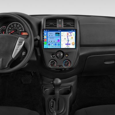 4+64G Car Stereo Fit for Nissan Versa Sedan 2015-2019 with Wireless Carplay Android Auto Android 14 10 inch Touch Screen Car Radio for Nissan Versa 15-19 WiFi GPS Navigation FM SWC Bluetooth Camera