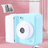 Instant Print Camera, 1080P HD Video 48MP Images Instant Camera with 2.4 Inch Screen, Portable Travel Digital Cam with Print Paper for 4 5 6 7 8 9 10 Years Old (Blue) view 3
