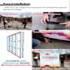 EXCLURA Portable Photo Booth Backdrop Frame Stand, Tension Backdrop Booth Heavy Duty, Pop Up Display Racks Folding Space Truss, Tradeshow Banner Holder(3.05x4.55m(10ftx14.9ft)) view 3
