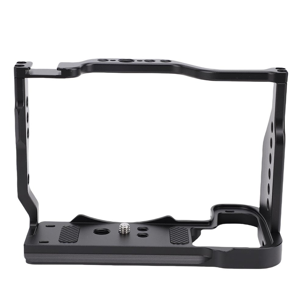 Aluminum Alloy Camera Cage Camera Video Rig Cage with Cold Shoe, Handle Locating Holes, Multiple 1/4 3/8 Screw Holes, for Z50II