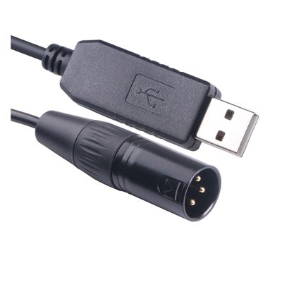 KUIQEO FENG GUO F/;TD/;1 USB to RS485 DMX in Port Serial Adapter Cable Compatible Marani DPA240P 2 in - 4 Out Sp/ea-ker Management System(5M,Black USB House)