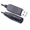 KUIQEO FENG GUO F/;TD/;1 USB to RS485 DMX in Port Serial Adapter Cable Compatible Marani DPA240P 2 in - 4 Out Sp/ea-ker Management System(5M,Black USB House) view 1