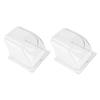 POPETPOP 2pcs Waterproof Doorbell Cover for Access Control Machines Rain Shield Weatherproof Protection for Fingerprint and Attendance Systems view 1