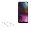 BoxWave Stand and Mount Compatible with NUU Mobile N20 - Pocket Aluminum Stand 3-in-1, Portable Multi Angle Viewing Riser - Metallic Silver view 1
