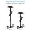 Flycam 5000 Handheld Stabilizer with Quick Release Plate and Table Clamp for DSLR Video Cameras .3-Axis Gimbal with Foam Handgrip. Height Range: 55-73 cm. Payload up to 5kg / 11lb view 4