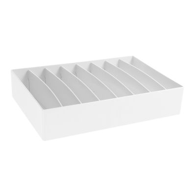 DIYEAH Mobile Phone Management Storage Box White Data Cable Organizer for Desk Floor Stylish Cord Management Tray to Conceal and Wires for Home Office