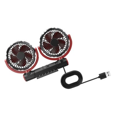 balacoo Usb Car Fan Adjustable Dual Cooling Fan for Vehicle Interior Compact and Quiet Design for Optimal Airflow for Cars Trucks and Rvs