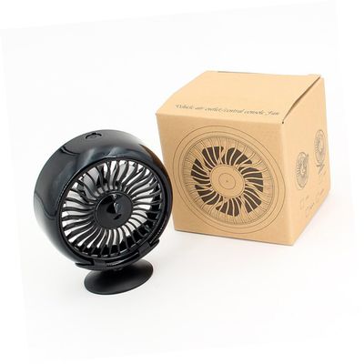 DIYEAH 1pc Adjustable Usb Car Dashboard Fan Strong Wind Vehicle Interior Cooler Quiet Easy to Install Compatible Usb Ports for Cars and Trucks Black