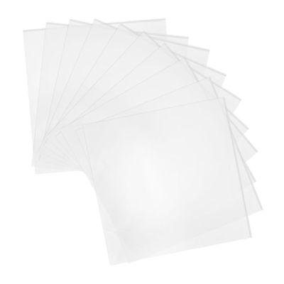 Garneck 10pcs Transparent Adhesive Record Sleeves Outer Protectors for Records Clear Storage Covers for Scratch and Dust Prevention OPP Material for Collectors
