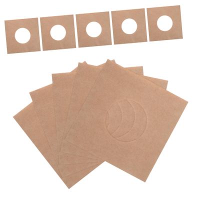 Abaodam 10pcs Vinyl Record Bag Record Sleeves Inner Kraft Paper Album Covers for Travel Protection