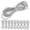 Veemoon 10pcs Cord Phone Data Line Cable Long Phone Cords for Landline Retractable Wire Hair Bands Extension for Office Hotel Fax Answering Machine Accessories view 1