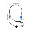 EXQUIMEUBLE Headset Microphone for Interviews and Teaching Lightweight Adjustable Design Audio Recording for Podcasting and Singing for Professional Use view 2