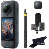 Insta360 X5 Extended Selfie Stick Drone View Bundle ((3m/9.8ft))-8K Waterproof 360 Action Camera with 1/1.28" 48MP Sensors, 8K 360 HDR Video|Bundle Includes 3m Selfie Stick, Lens Cap (No Card) view 1