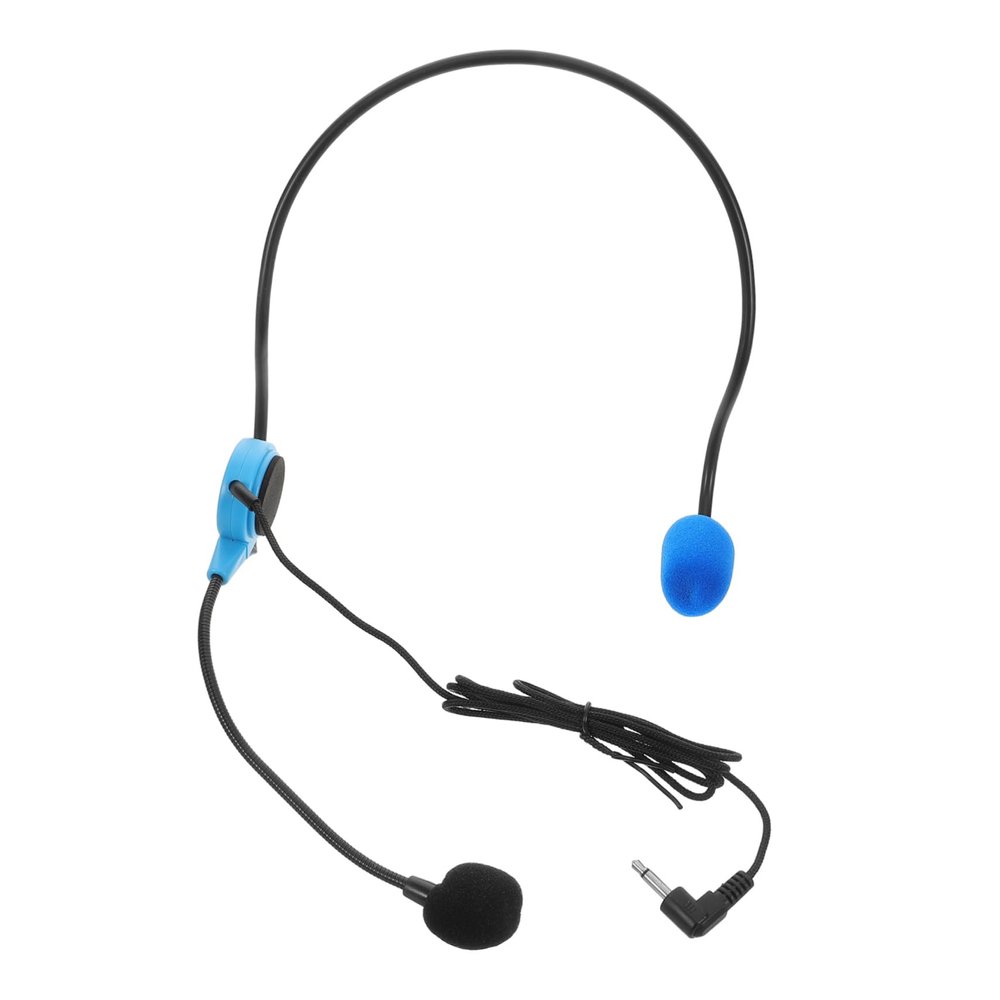 Abaodam Headworn Microphone for Audio Lightweight Adjustable Interview Microphone for Reporting and Public Speaking and Comfortable Design