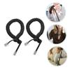 BELLIFFY 3pcs Coiled Telephone Cords Flexible Phone Cable for Landline Use Soft Knot-Resistant Design Stable Signal Transmission for Home Office view 3