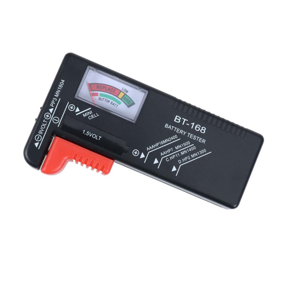 Sewroro Tester for Aa AAA 9v Batteries Digital Volt Checker Coded Model Bt-168