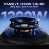 1200W RGB Subwoofer, Slim Underseat Car Subwoofer and Amp Package with RGB Beat-Synced Light, Individual Control for Low Pass/Gain/Boost (A, B) view 3