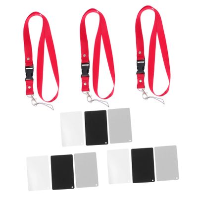 CHICAMPERA 9pieces Professional Camera Neck Strap Black Lanyard for Keys DSLR Camera Strap Women Neutral Grey Video DSLR Film