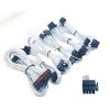 1pcs Office Equipment Parts Side Hung Silver Plated White Wire Full Module Power Cord Set view 1