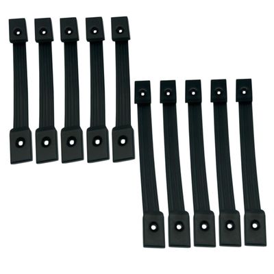 CHICAMPERA 10pcs Sturdy Subwoofer Handles Practical Outdoor Speaker Pull Handles for Audio Equipment Compatible Speakers Black Design