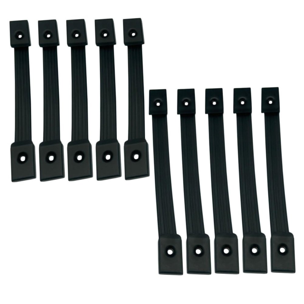 CHICAMPERA 10pcs Sturdy Subwoofer Handles Practical Outdoor Speaker Pull Handles for Audio Equipment Compatible Speakers Black Design