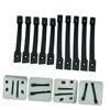 CHICAMPERA 10pcs Sturdy Subwoofer Handles Practical Outdoor Speaker Pull Handles for Audio Equipment Compatible Speakers Black Design view 4