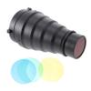 OSOLADY Set of Conical Flash Tube Honeycomb Grid Diffusers for Studio Photography view 1