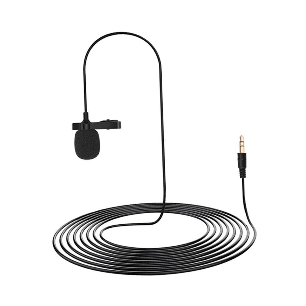 Angoily Clip Lavalier Microphone for Pocket Connector High-Definition Sound for Live Streaming Interviews Vlogging and Gaming and Construction