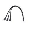 BOXUWFO HONGP 10 Inch 3 Way 4 Pin PWM Fan Splitter Cable for Computer ATX Case Cooling Fan view 3