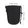 DOITOOL 2pcs Neoprene Camera Lens Pouch Protective Case for Dslr Lenses Moisture and Dust Resistant Portable Drawstring Design for Photographers view 2