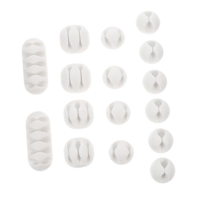 DOITOOL 1set Clip Self-Adhesive Wire Organizer for Desktop USB Power Cords for Organization Smooth