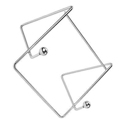 HOLIDYOYO Iron Multi-Function Tablet Holder Metal Frame Adjustable Reading Stand for Cookbooks Photos and Artwork Display Silver Color for Home and Office Use