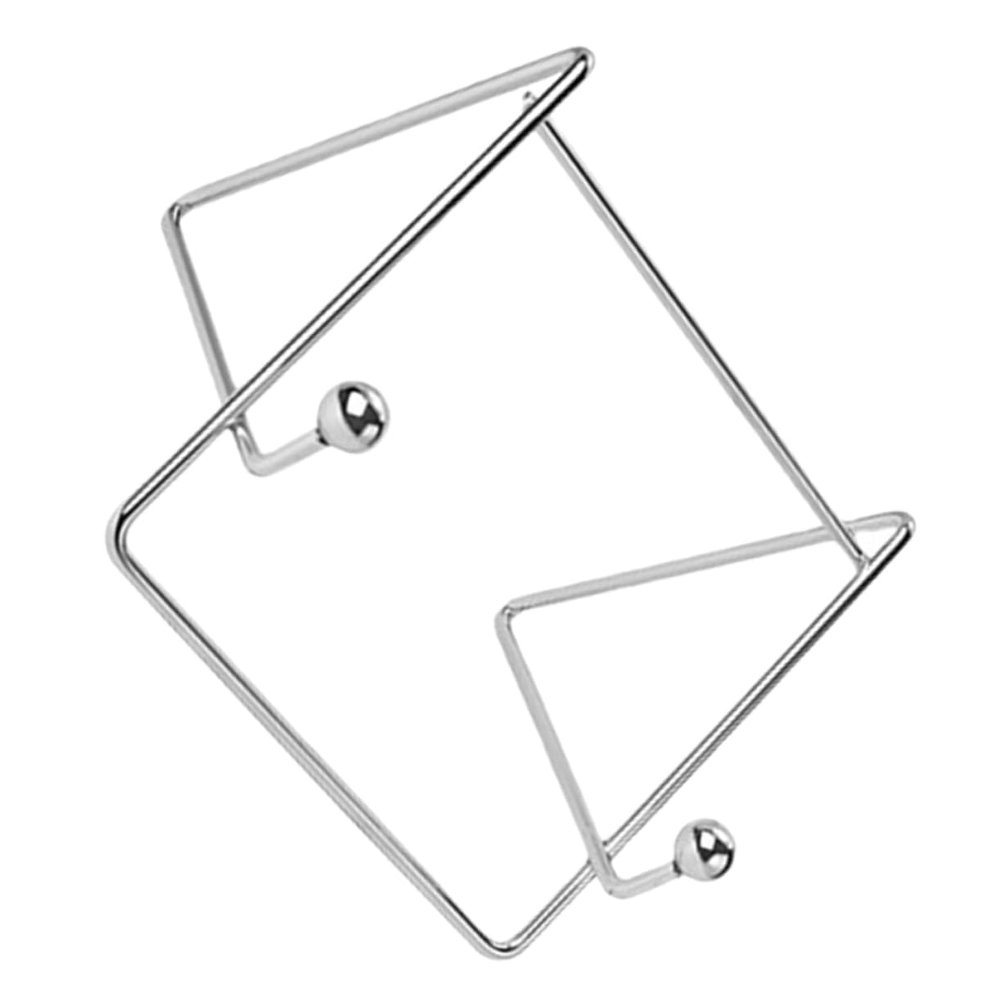 HOLIDYOYO Iron Multi-Function Tablet Holder Metal Frame Adjustable Reading Stand for Cookbooks Photos and Artwork Display Silver Color for Home and Office Use