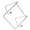 HOLIDYOYO Iron Multi-Function Tablet Holder Metal Frame Adjustable Reading Stand for Cookbooks Photos and Artwork Display Silver Color for Home and Office Use view 1