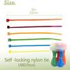 4" Cable Zip Ties  480-Piece Self-Locking Nylon, UV Resistant, 18lb Strength  Multi-Purpose Wire Management for Indoor & Outdoor Use  Black (6-Pack Case) view 2