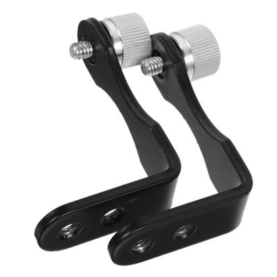 DOITOOL 2pcs Sturdy Metal Telescope Tripod Adapter Binocular Scope Mount Secure Connection Black Silver