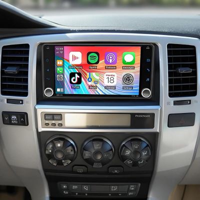 4+64GB Car Stereo Radio for Toyota 4Runner 2003-2009, for Tundra 2003-2006, for Sequoia 2003-2007,Support Carplay& Android Auto, Bluetooth&Voice Control, Back-up Camera& SWC