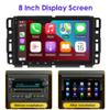 Slakerbe Android 13 Double Din Car Radio Compatible with G*MC Pontiac G6 2005 2006 2007 2008 2009 2010, 2G+32G 8" Touch Screen Car Stereo with Wireless Carplay Android Auto GPS WiFi SWC view 2