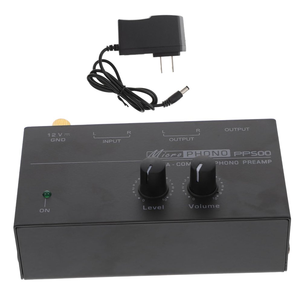 POPETPOP Stereo Amp Turntable Preamp Phono Preamp for Record Player Home Audio Us Plug