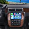 Slakerbe Android 14 Car Radio Compatible with Chevy Tahoe Suburban Silverado GMC Yukon Sierra 2007-2013, 4G+64G 9" Car Stereo with Wireless Carplay Android Auto GPS WiFi Mic Backup Camera view 1