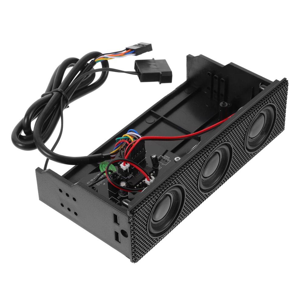 balacoo Stereo Surround Speakers for Pc Front Panel Computer Case Speaker Black Pc Accessory
