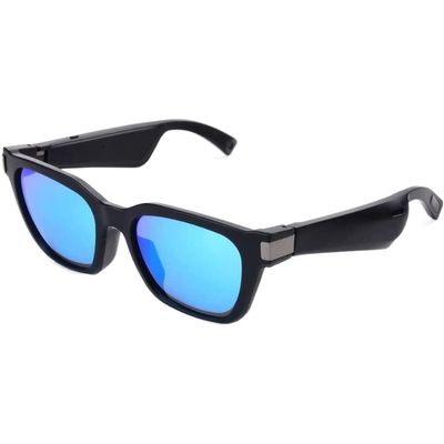 ZHYKLL Smart Audio Glasses | Classic Black with Prescription Ready Frames(Blue)