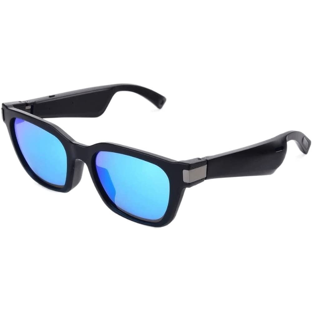 ZHYKLL Smart Audio Glasses | Classic Black with Prescription Ready Frames(Blue)