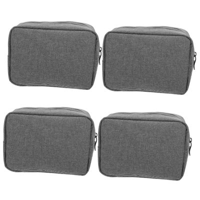DOITOOL 4pcs Portable Electronic Organizer Bag for Earphones and Cables Compact Travel Pouch for Electronic Accessories for Travel Business Trips and Outdoor Use
