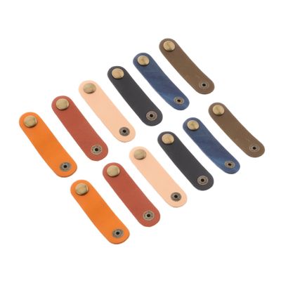 LALAFINA 12pcs Headphone Cable Organizer Earphone Wire Wrap Management Strap Multi-Color Cord Ties for Travel and Charging Cords